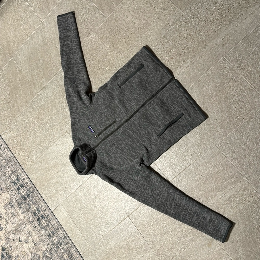 Patagonia Men's Grey Full Zip Better Sweater Jacket Cardigan. No pilling.